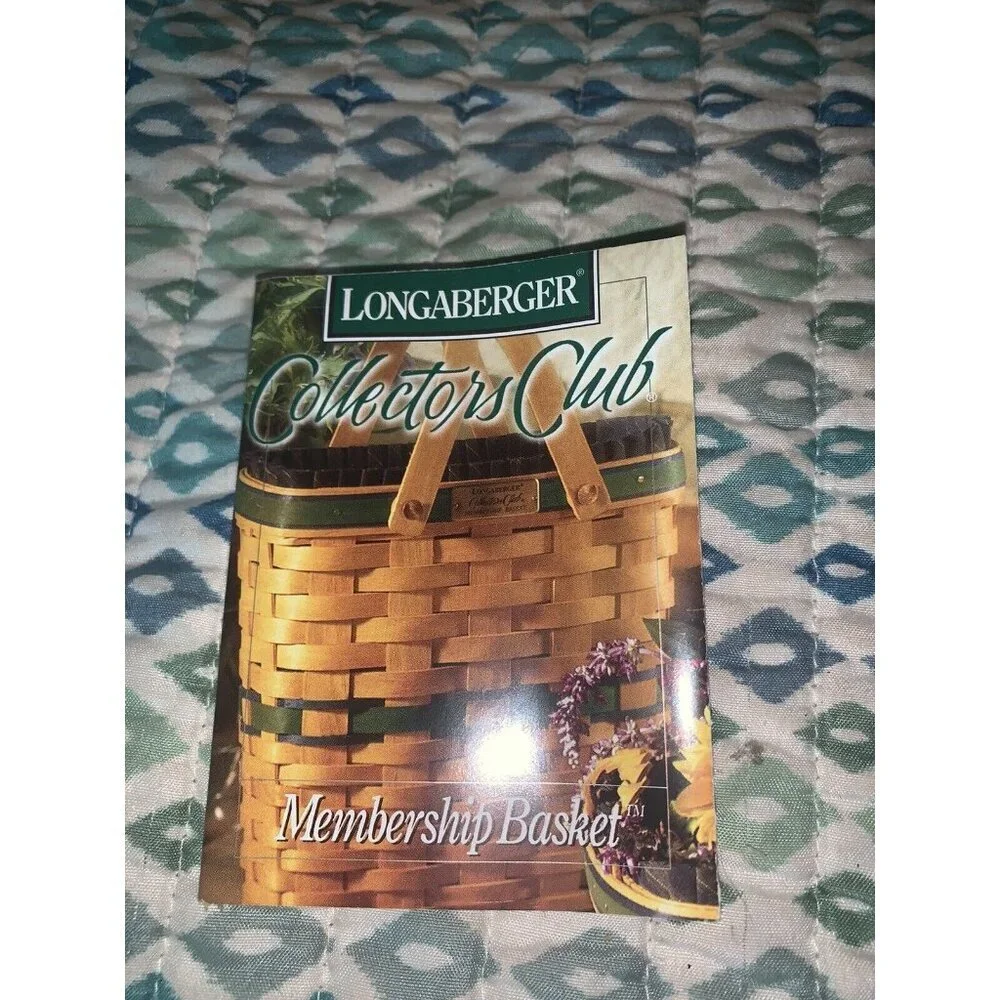 Longaberger Collectors Club Membership Basket 1998‎ Signed Gary Longaberger